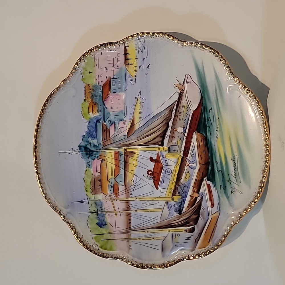 Lipper And Mann Signed Y. Takimoto Handpainted Plate